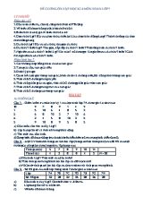 Đề cương ôn tập học kì II môn Toán Khối 7